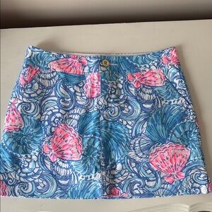 Lilly Pulitzer Colorful Seashell Print Skort